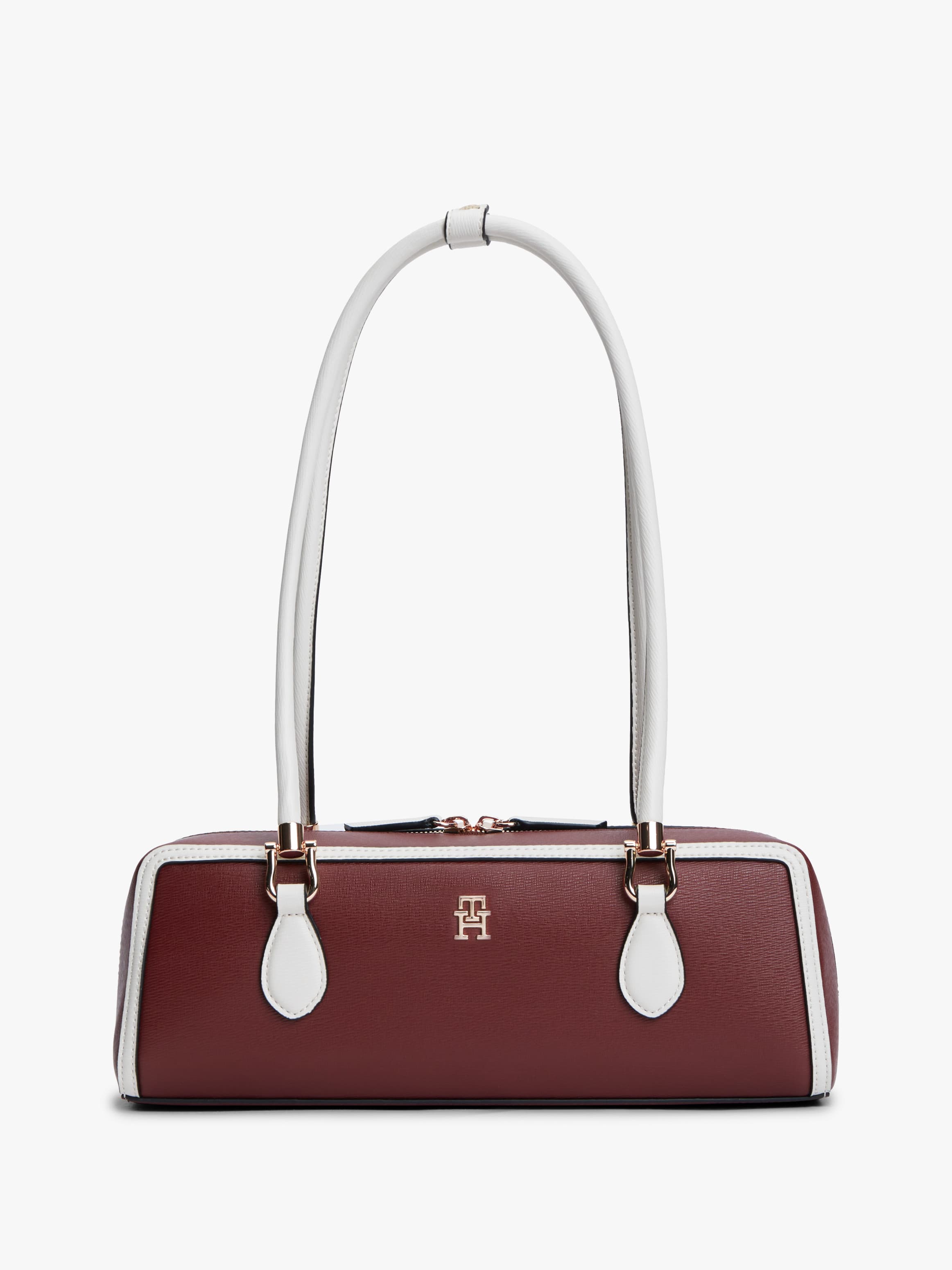 Colour-Blocked Rectangular Shoulder Bag