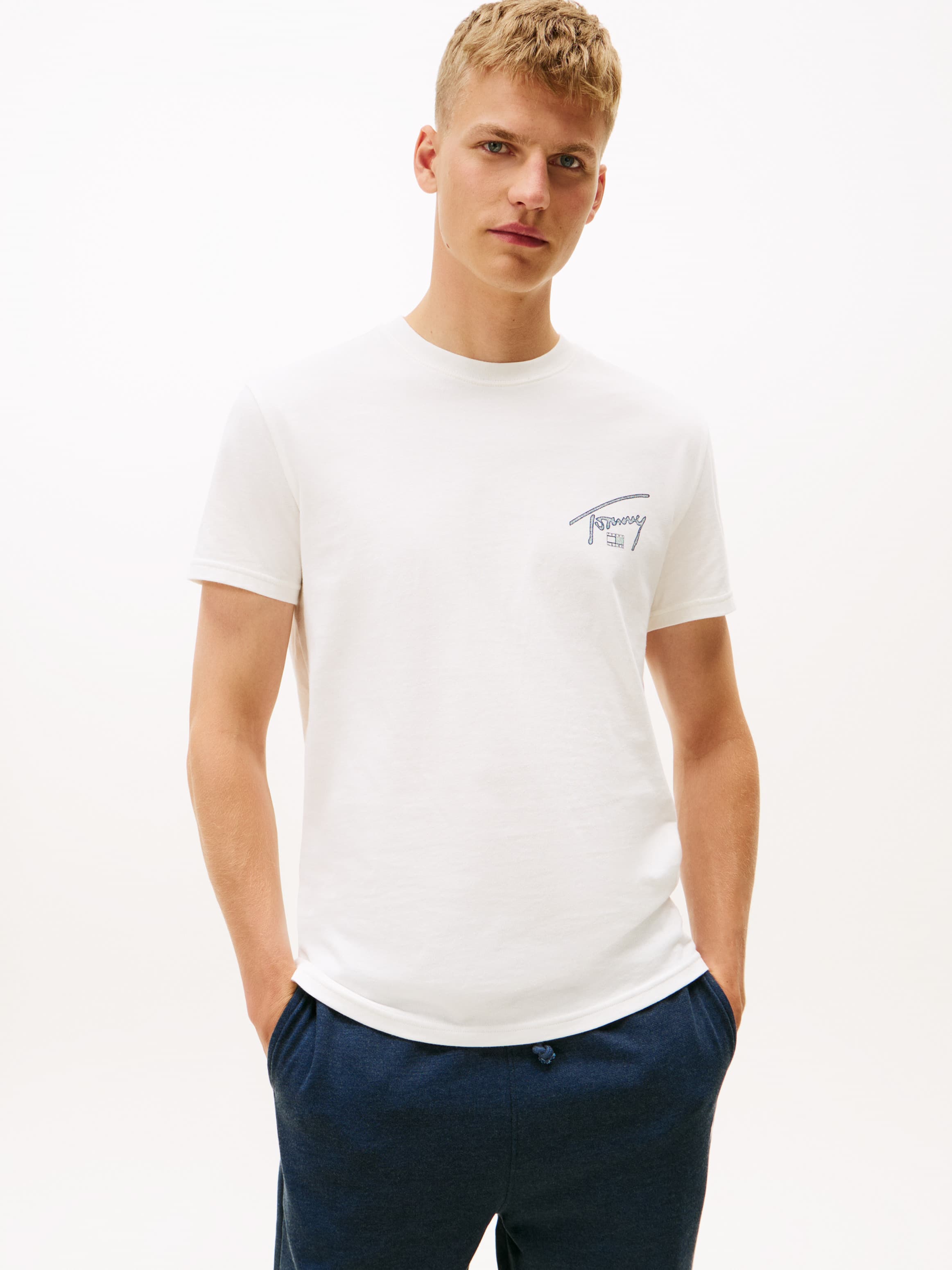 Signature Back Logo Crew Neck T-Shirt