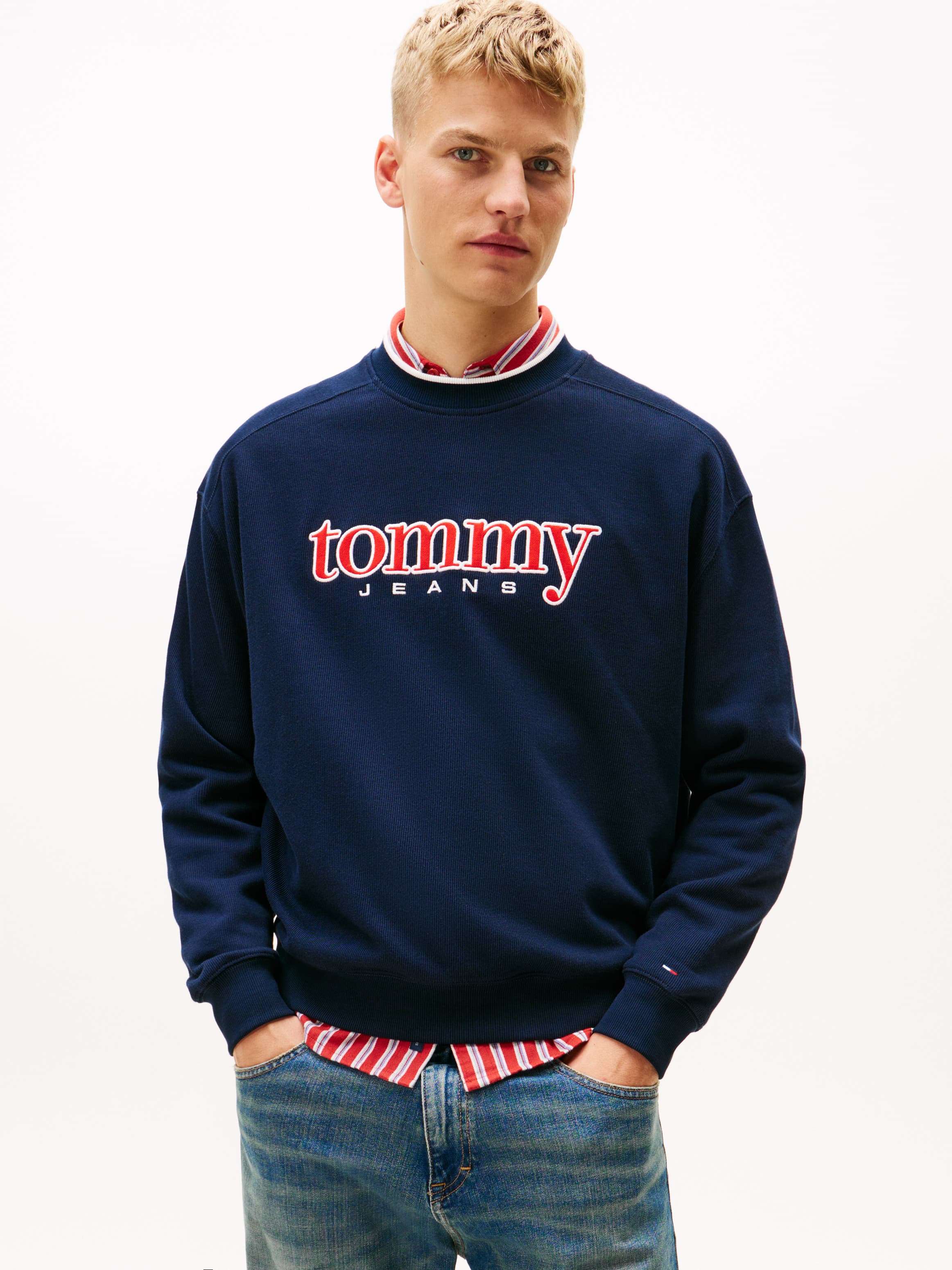 90s Logo Appliqué Fleece Sweatshirt