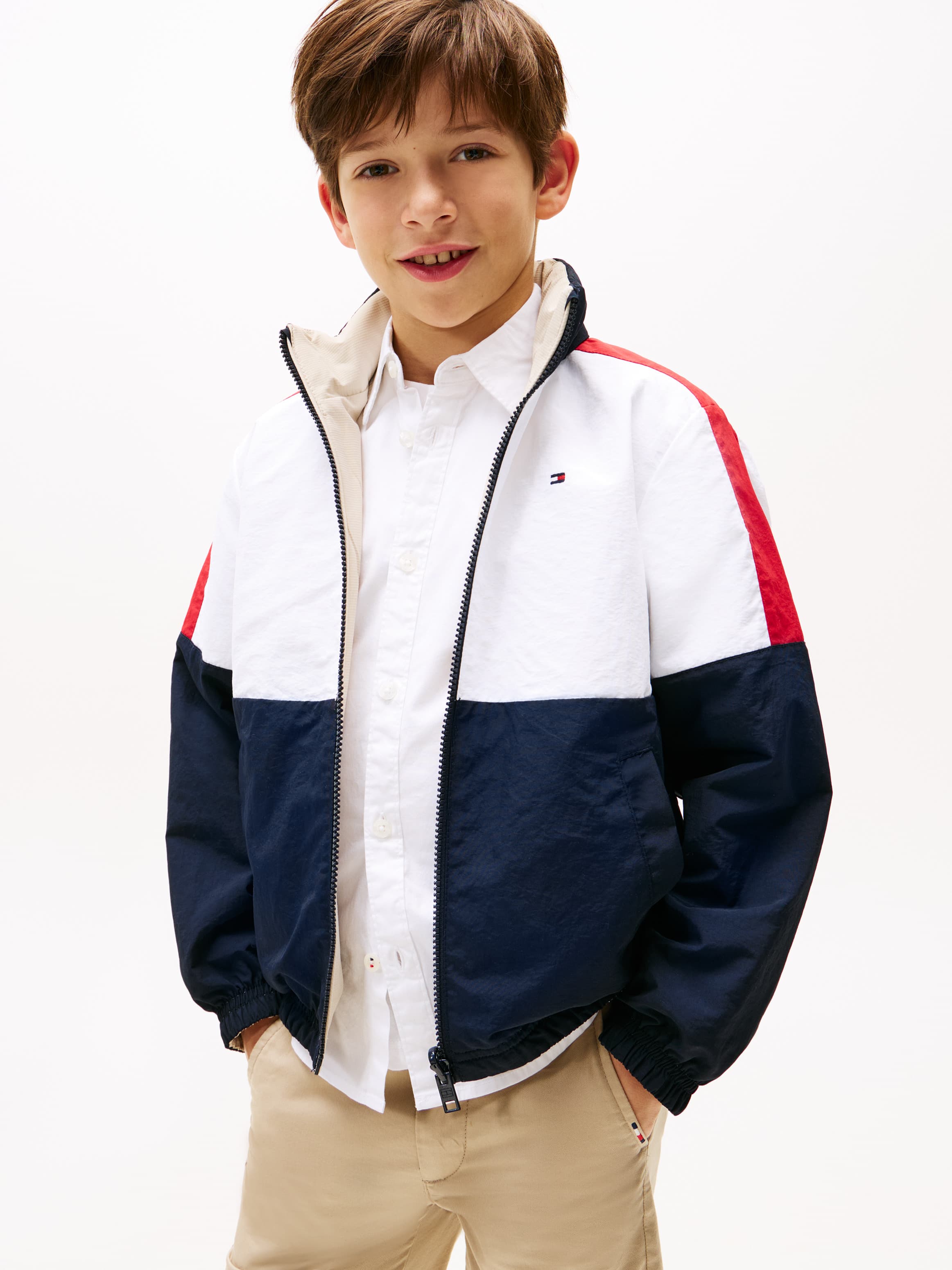 Reversible Colour-Blocked Jacket