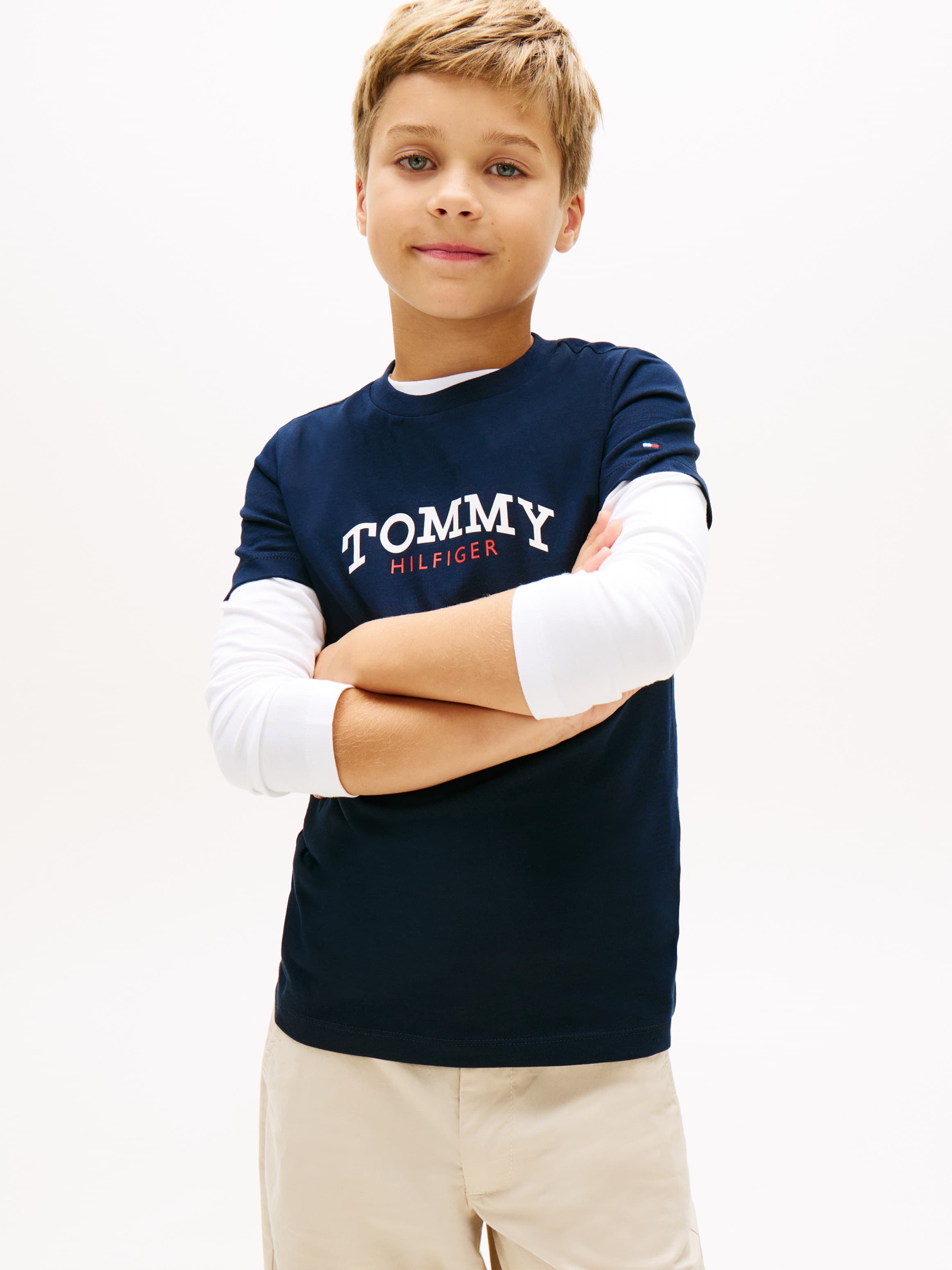 Logo Crew Neck Jersey T-Shirt