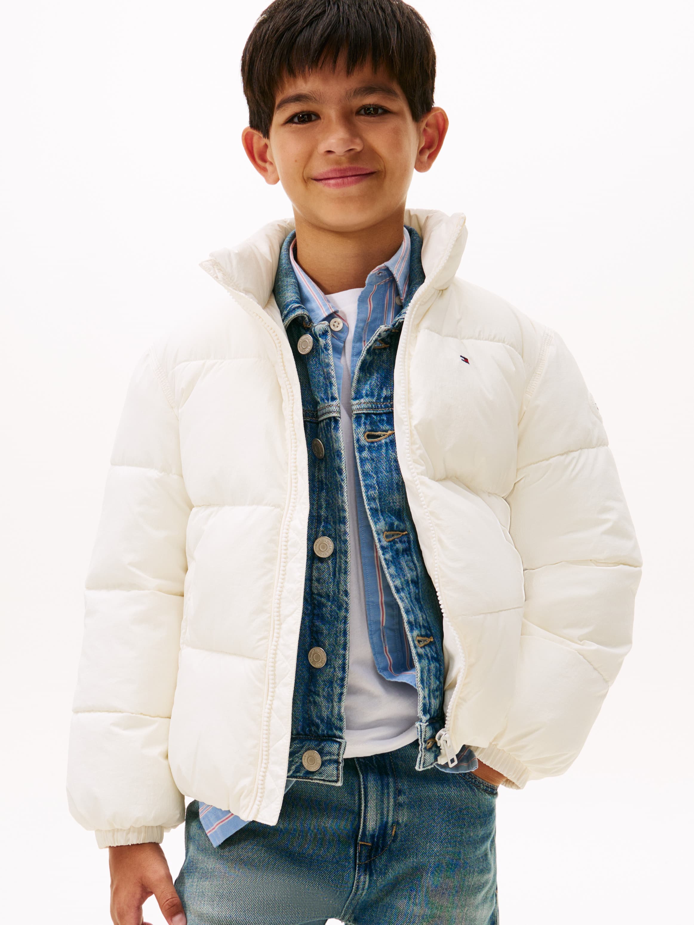 Back Flag Logo Puffer Jacket
