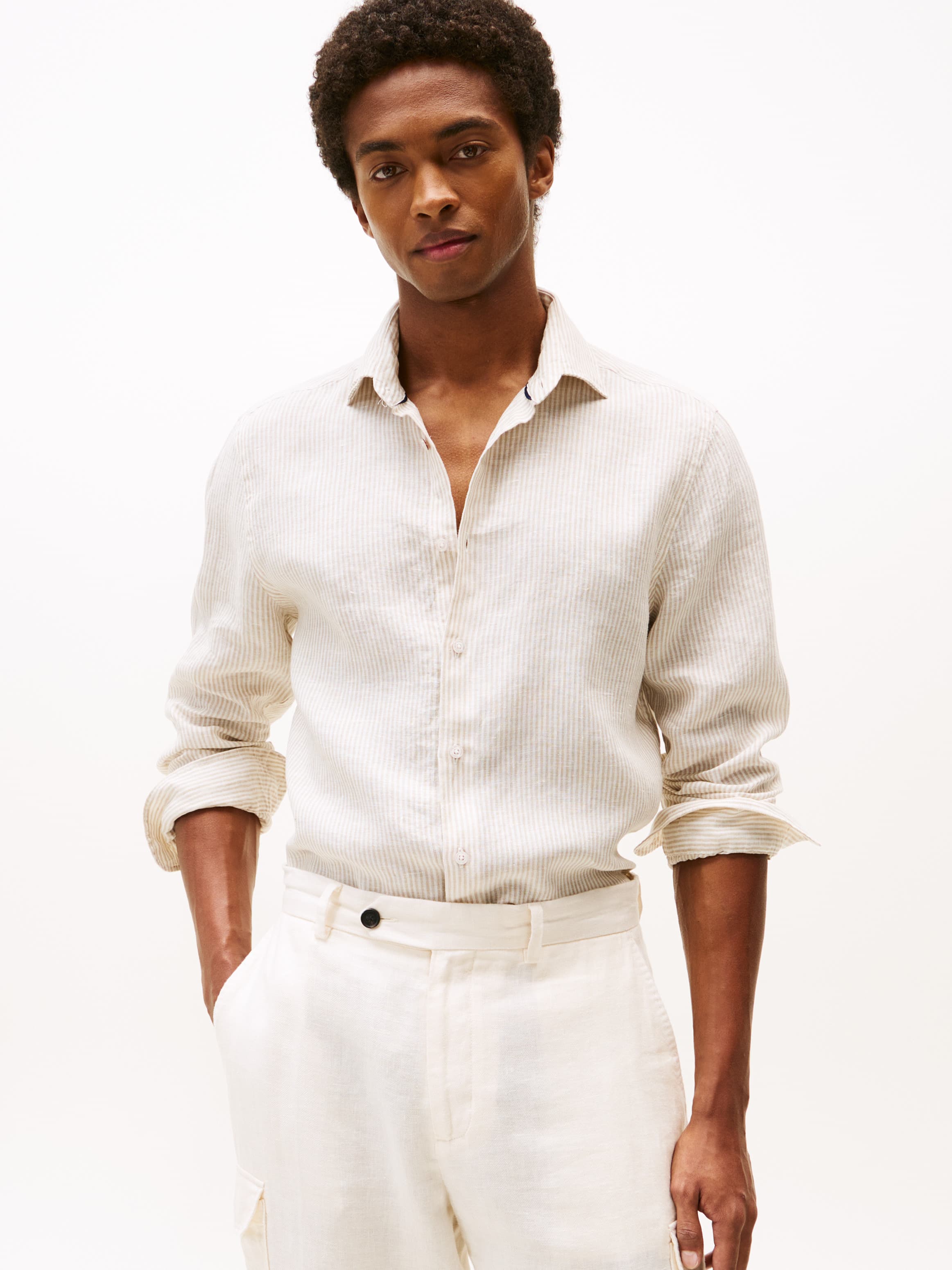 Smart Casual Slim Fit Stripe Shirt