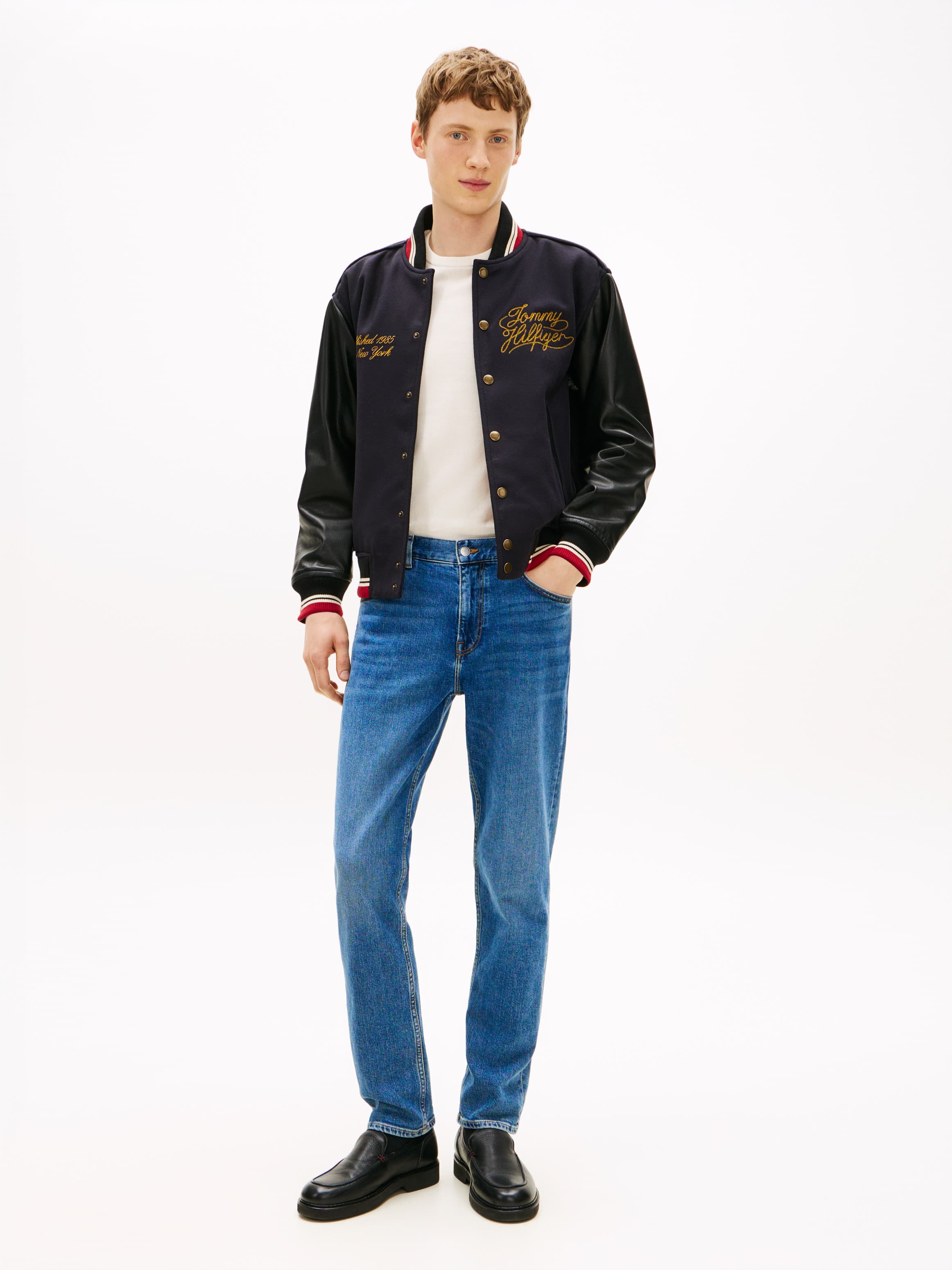 Denton Faded Straight Leg Jeans