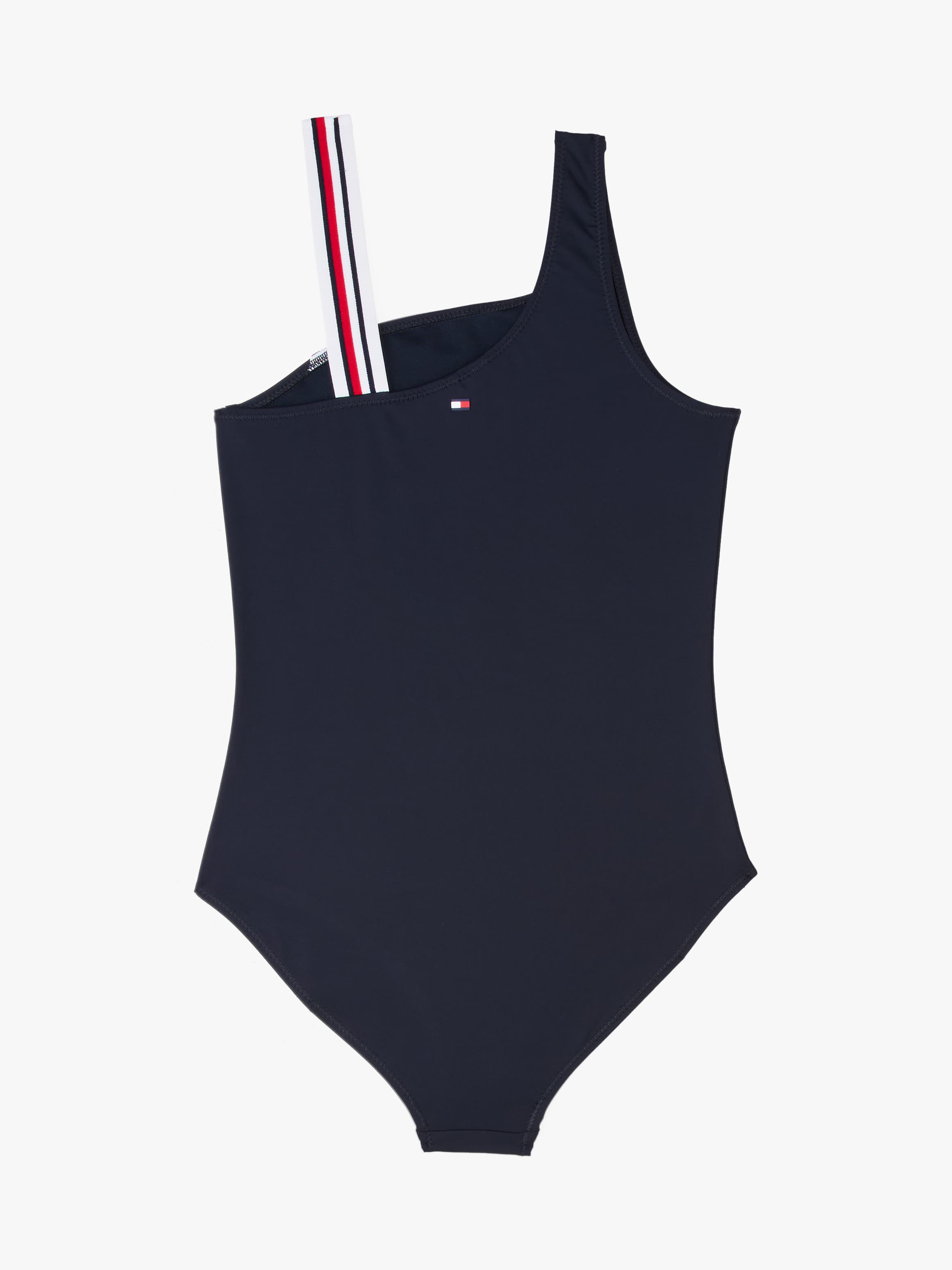 Global Stripe One Shoulder Swimsuit