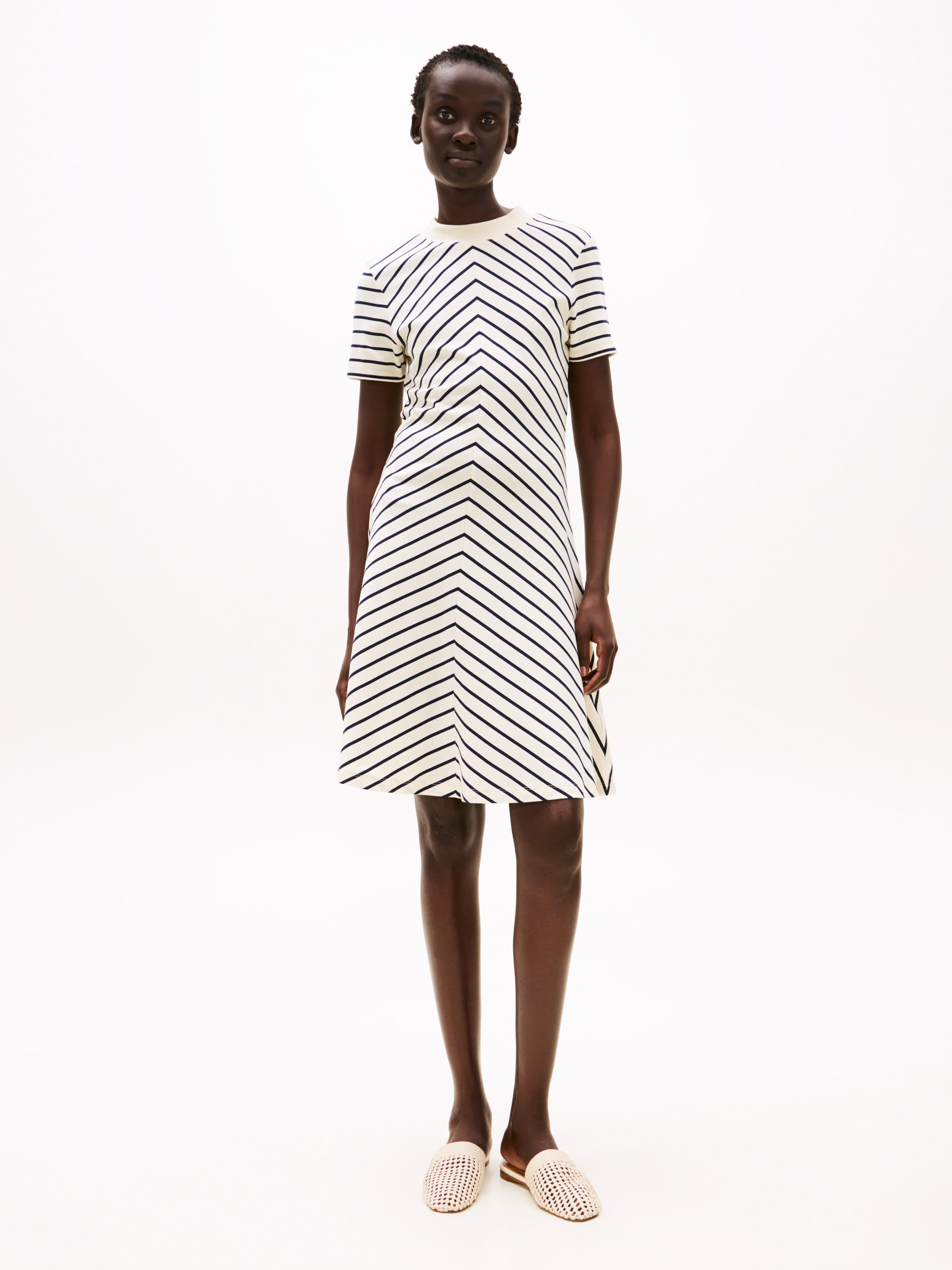 Modern Fit & Flare Midi Dress