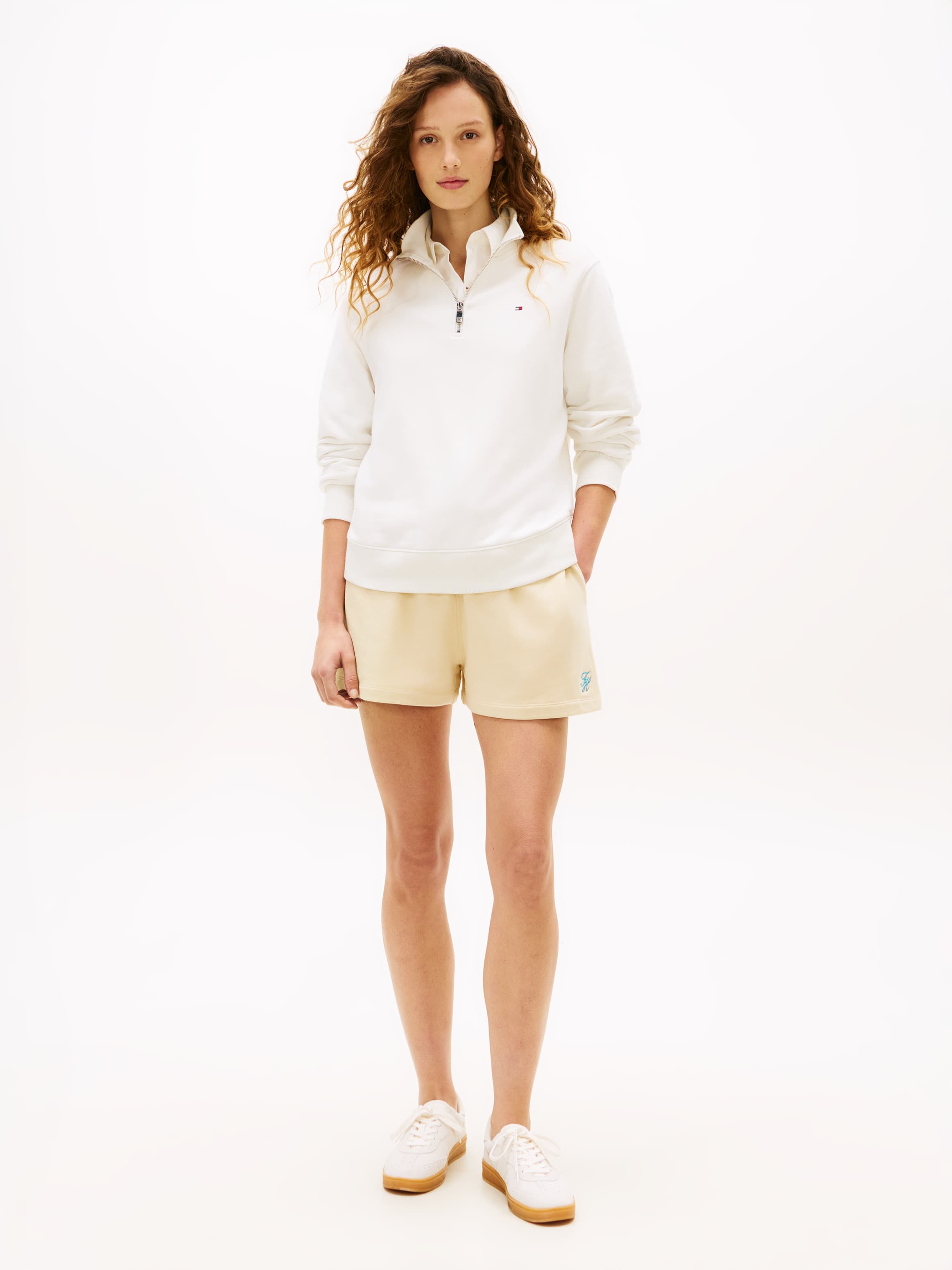 Logo Embroidery Terry Sweat Shorts