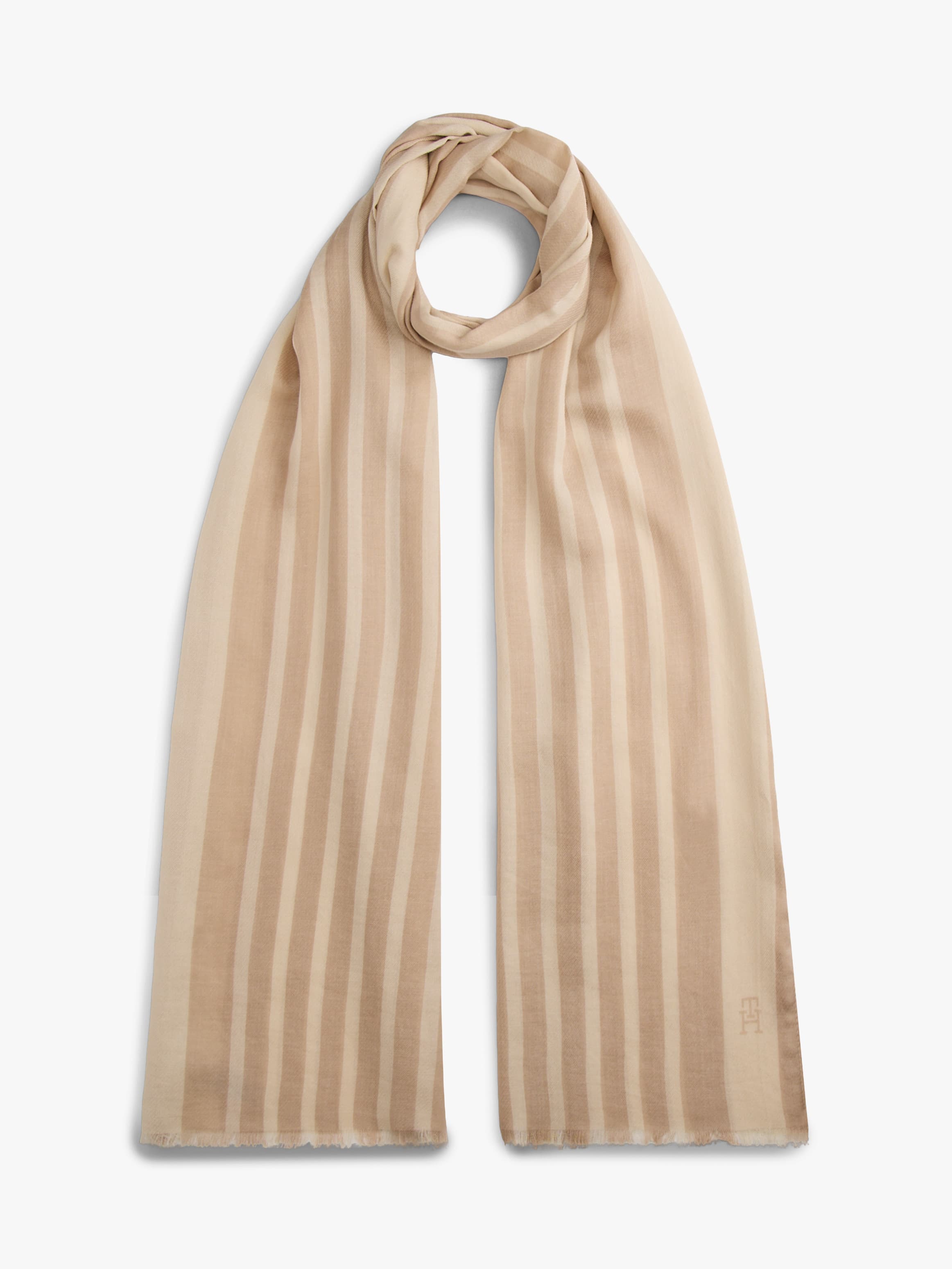 Chic TH Monogram Rectangular Scarf