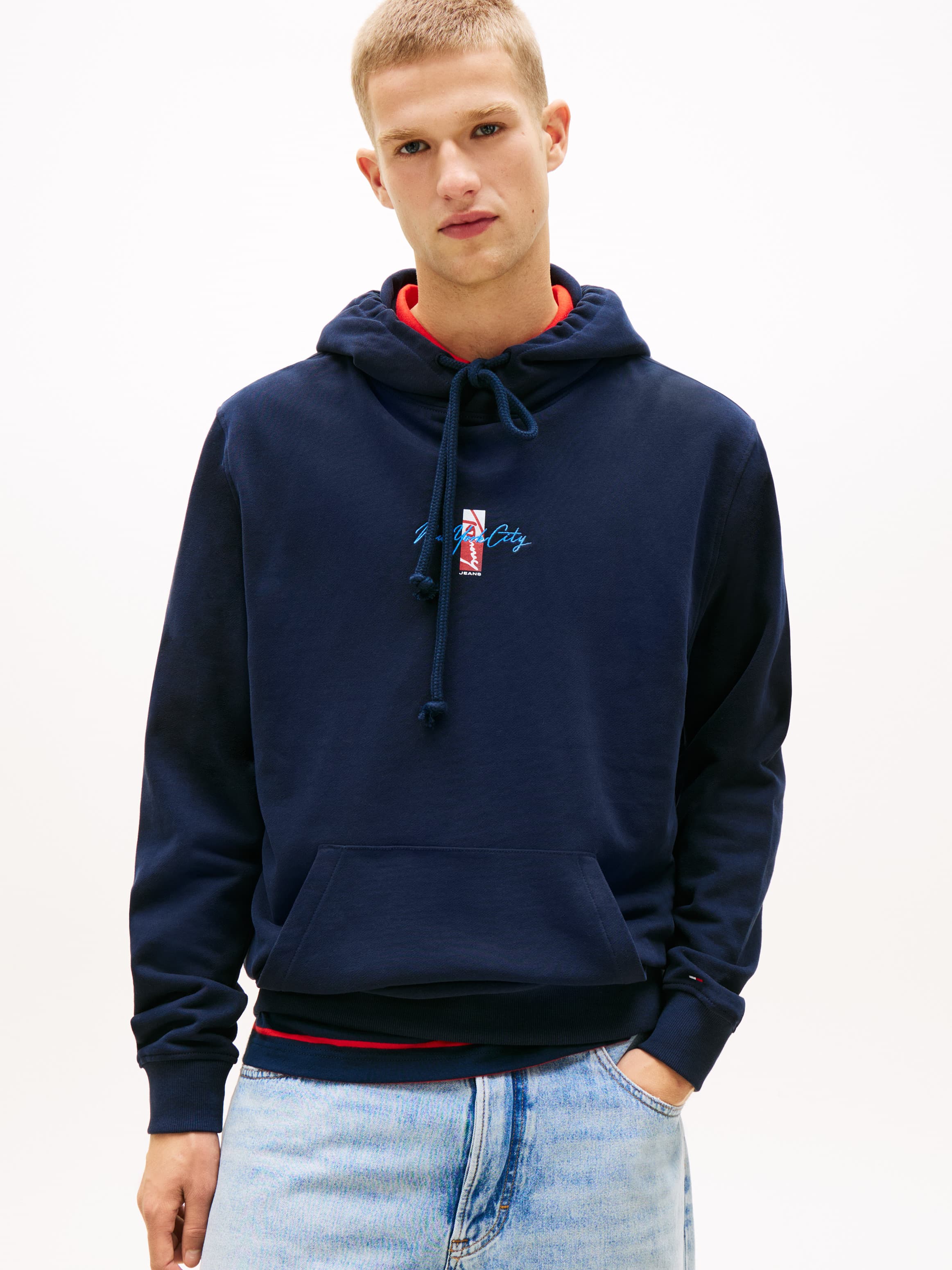 Signature Back Logo Terry Drawstring Hoody