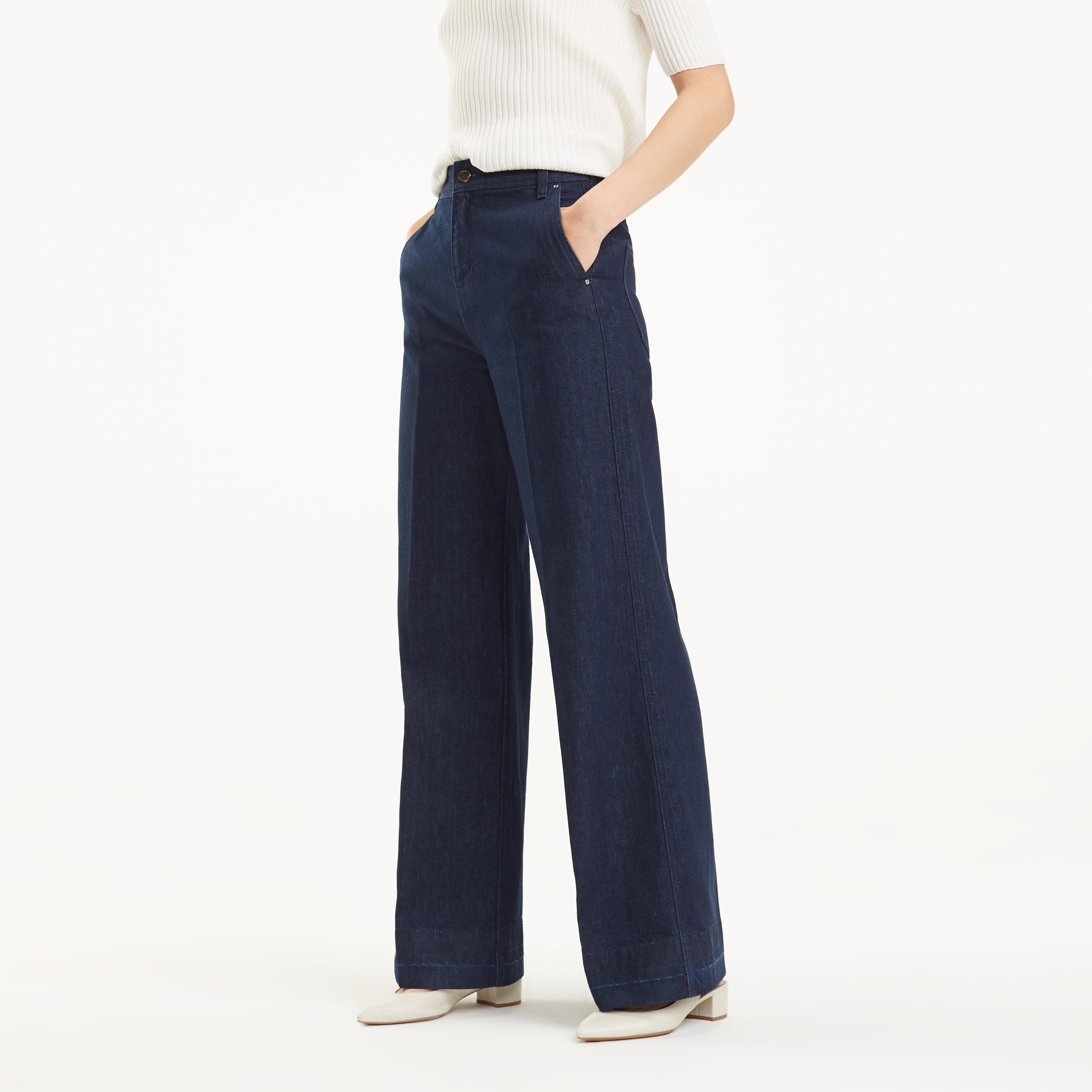Wide Leg Denim Chinos